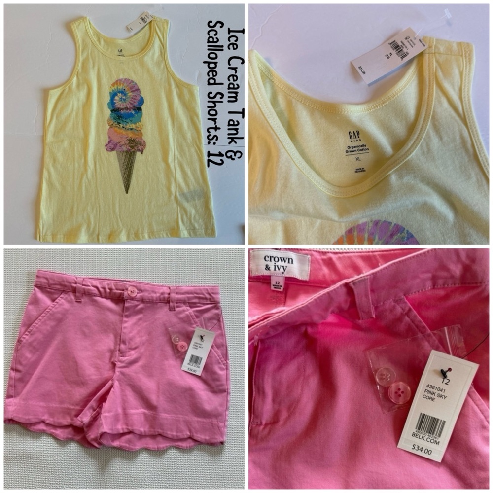 Ice Cream Tank & Scalloped Shorts Outfit: 12